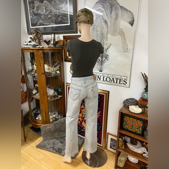 Light Grey Wash 100% Cotton Denim Jeans - Picture 5 of 11